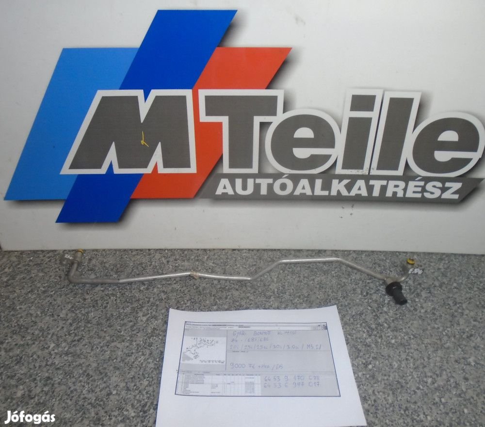 ÁR/DB [GYÁRI BONTOTT] BMW - KLÍMACSŐ - Z4-ES - E85/ E86 - |CSZ.: 9170
